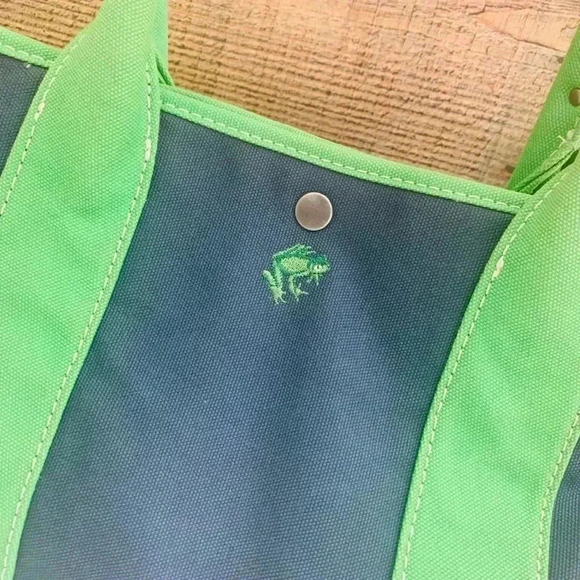 J. Crew Frog Canvas Tote/Purse - Picture 4 of 8